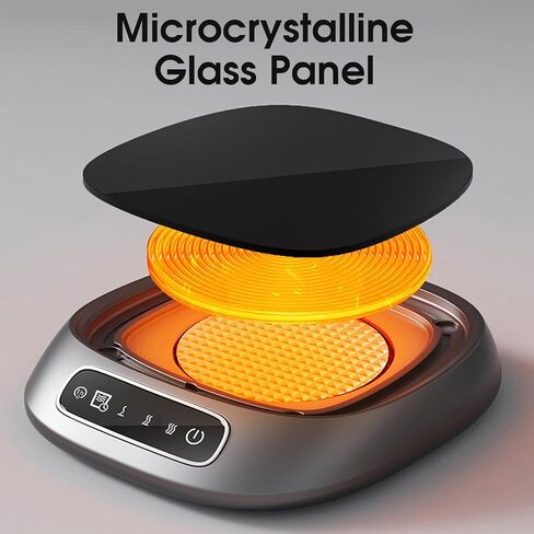 Coffee Warmer for Desk, 3-Temperature USB Mug Warmer with Smart Chip for Office & Home Use, Silver, Home Decorations in Saudi Arabia