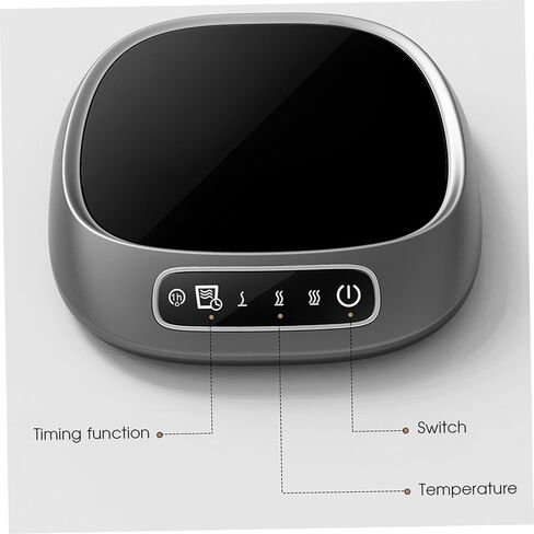 Coffee Warmer for Desk, 3-Temperature USB Mug Warmer with Smart Chip for Office & Home Use, Silver, Home Decorations in Saudi Arabia