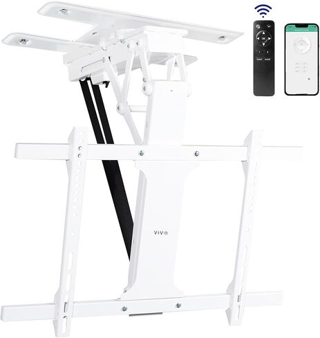 VIVO Electric Flip Down Swiveling Ceiling TV Mount for 32 to 70 inch Screens, Large Motorized Flat Ceiling VESA Mount, App and Voice Control, Black, MOUNT-E-FD70S in Saudi Arabia