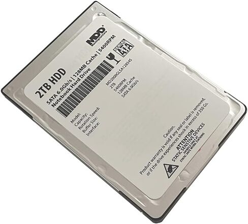 MDD MAXDIGITALDATA (MD2000GLSA12854S 2 تيرابايت 128 ميجابايت كاش 5400 دورة في الدقيقة SATA 6.0 جيجابايت/ثانية 2.5 بوصة محرك الأقراص الصلبة الداخلي للكمبيوتر المحمول - ضمان لمدة عامين in Saudi Arabia