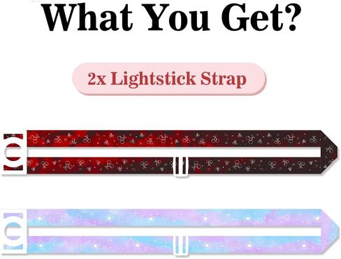 K-pop Lightstick حزام كتف قابل للتعديل، حامل حمل عصا خفيفة على الجسم وحزام رقبة وإكسسوارات للحفلات الموسيقية in Saudi Arabia