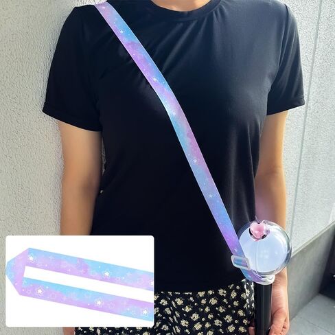 K-pop Lightstick حزام كتف قابل للتعديل، حامل حمل عصا خفيفة على الجسم وحزام رقبة وإكسسوارات للحفلات الموسيقية in Saudi Arabia