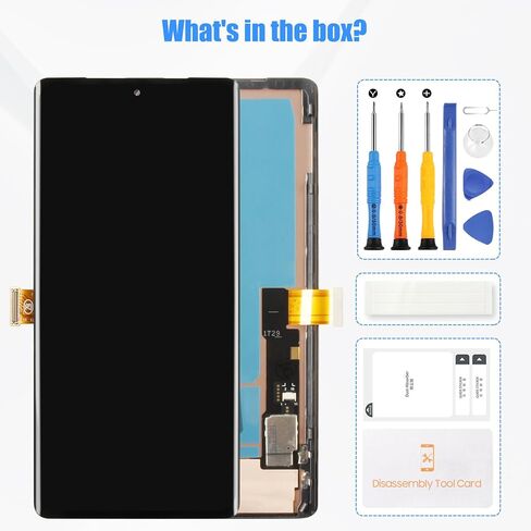 for Google Pixel 7 Pro Screen Replacement with Frame – Premium AMOLED Display Assembly & Full Repair Tool Kit – 120Hz Refresh Rate, Fix Cracked/Broken Glass – Compatible with GP4BC/GE2AE Models in Saudi Arabia
