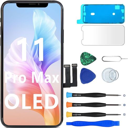 MP+ for iPhone 12 Pro OLED Screen Replacement,[FHD][COF][Face ID] Touch Display Digitizer Assembly with Repair Tools Kit,Waterproof Tape in Saudi Arabia