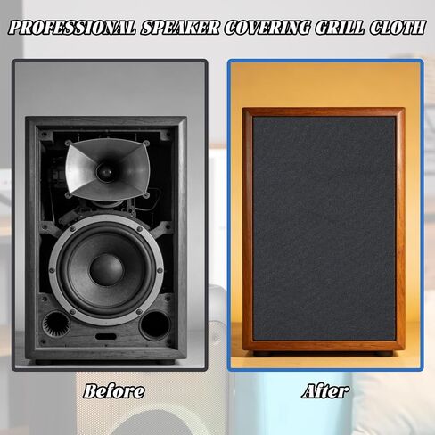 Speaker Grill Cloth, Acoustic Fabric, 67x20 Inch 3D Black Mesh for Speaker Repair, Home Theater, Stage, Ktv, Automotive in Saudi Arabia