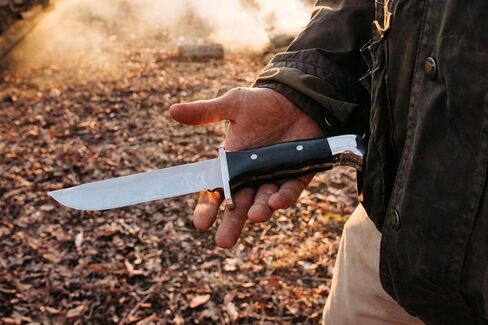 سكاكين باك 0124BKSLE FRONTIERSMAN سكين ذو نصل ثابت مع غمد من الجلد الطبيعي in Kuwait