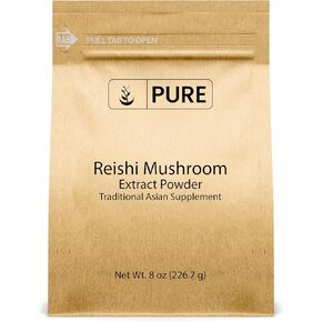 PURE ORIGINAL INGREDIENTS Reishi Mushroom (8oz) Lingzhi, Traditional Supplement, Non-GMO, Lab-Verified in Saudi Arabia