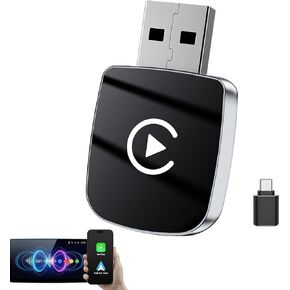2026 Wireless CarPlay Adapter & Android Auto Wireless Adapter 2-in-1, Apple Car Play Dongle for iPhone & Android, Convert Wired to Wireless, 5.8GHz WiFi No Delay, Plug & Play USB-A/C for OEM Cars in Saudi Arabia