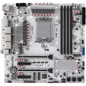 W680 12 Bay NAS ATX10Gbps Server NAS اللوحة الأم محطة العمل/الخادم Grad Four ddr5 اثنان hdmi اثنان dp، 2x2.5G 3xnvme يدعم وظيفة الإدارة عن بعد vPro (اللوحة الأم + 3xSFF8643) in Kuwait