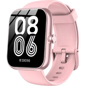 Smart Watch with Alexa Built-in, 1.83" HD Health Fitness Tracker, Bluetooth Calls/Notifications, 120+ Sports Modes, 24/7 Heart Rate/Sleep Tracking, IP68 Waterproof for iPhone and Android (Black) in Saudi Arabia