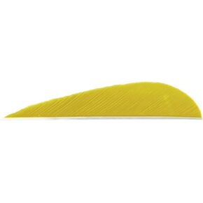 TRUEFLIGHT Feathers PARABOLIC Solid Color 3 LW Yellow 100/PK. in Saudi Arabia