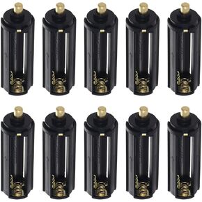 Wrrozz 2Pcs Black 3 AAA Battery Holder Cylindrical Storage Case Adapter for 3 Pcs 1.5V AAA Batteries for 18650 Flashlight Torch Light 2 Pack in Saudi Arabia