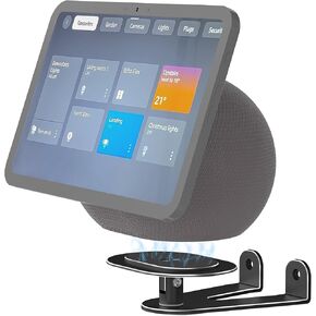 حامل حائط ألموز لبرنامج Echo Show 8 & Echo Show 11 (إصدار 2025)، قابل للتعديل والدوران، دعامة جدارية من الألومنيوم الصلب، إدارة الكابلات، حامل موفر للمساحة لبرنامج Echo Show 8 2025 (أسود) in Kuwait