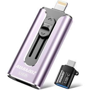 512GB Flash Drive for iPhone Photo Stick USB Memory Stick, Portable Thumb Drive for Photo Video Storage and Transfer, Compatible with iPhone, iPad, Android, PC (Blue) in Saudi Arabia