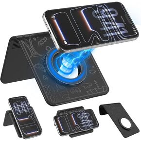 Magnetic Airplane Phone Holder, Travel Essentials Foldable Phone Stand for MagSafe, Universal Hands-Free Flexible Desk Stand for Plane, Office, Kitchen in Kuwait