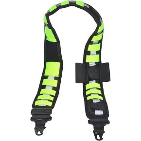 High-Visibility Multi-Purpose Utility Sling Heavy Duty Nylon Strap with Reflective Strips & Fluorescent Green Design for Walkie-Talkie, Water Bottle, Two-Way Radio Pouches in Kuwait