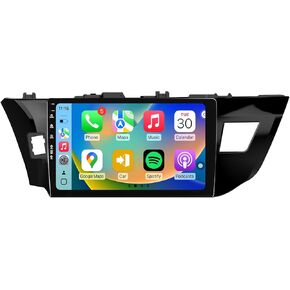 Car Radio Stereo for Toyota Corolla 2014-2016, Android 13 Wireless CarPlay Android Auto, Head Unit HD Touchscreen, QLED/Bluetooth/SWC/GPS Navigation/FM/Wifi/1080P Rearview Camera (Corolla14-2+64) in Kuwait