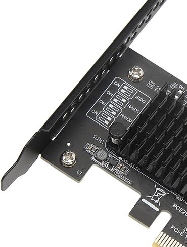 SUNGOOYUE PCIe Card 2 Ports, 6Gbps High Speed Data Transmission with Hardware Engine and S.M.A.R.T Support, for 8 10 11 and System in Saudi Arabia