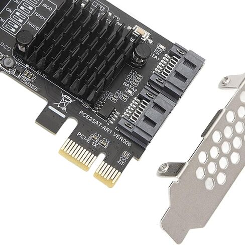 SUNGOOYUE PCIe Card 2 Ports, 6Gbps High Speed Data Transmission with Hardware Engine and S.M.A.R.T Support, for 8 10 11 and System in Saudi Arabia
