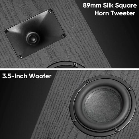 Saiyin Slim Wall Speakers (Pair),Wall Mount Surround Speakers,4 Ohms,3.5-Inch Woofer with Horn Tweeter, Home Theater Speaker for Living Room,Office,Kitchen in Saudi Arabia