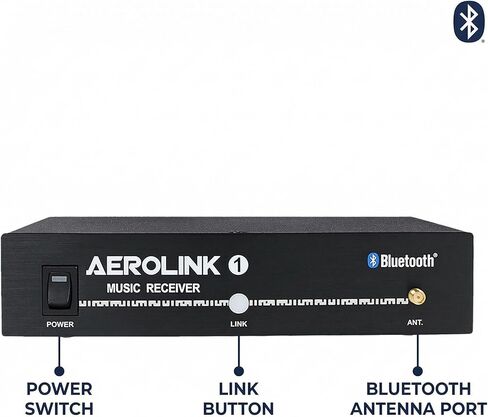 AeroLink Professional Bluetooth Receiver | Rack-Mount, aptX Audio, 100ft Range for Fitness Studios & Commercial Sound Systems in Saudi Arabia