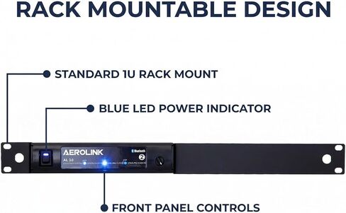 AeroLink Professional Bluetooth Receiver | Rack-Mount, aptX Audio, 100ft Range for Fitness Studios & Commercial Sound Systems in Saudi Arabia