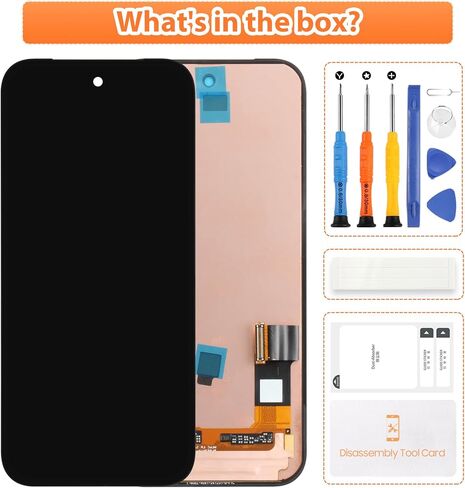 Original Screen for Google Pixel 9a 5G Screen Replacement for Pixel 9a LCD Screen GXQ96, GTF7P, G3Y12 Touch Display Digitizer Assembly Repair Parts No Frame(Black in Saudi Arabia