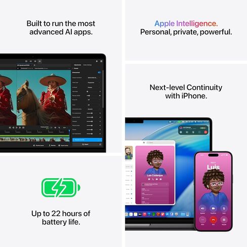 (CTO) Apple MacBook Pro مقاس 14 بوصة: شريحة M5 Pro مع وحدة معالجة مركزية 15 نواة - وحدة معالجة رسومات 16 نواة، 48 جيجابايت، 1 تيرابايت، أسود فلكي، 70 وات - Z1ML00024 - (2026) in Saudi Arabia