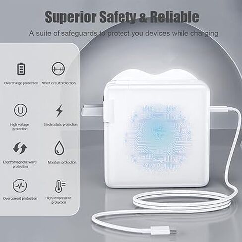 100W Charger for MacBook Pro&MacBook Air(After 2017),Compatible with MacBook pro/Air16 15 14 13 inch(M1-M5),C-Type Interface in Saudi Arabia