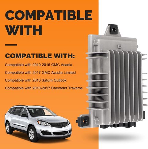 Radio Speaker Amplifier Compatible with 2010-2017 Chevrolet Traverse GMC Acadia Limited 2010 Saturn Outlook Replace# 25994310 in Saudi Arabia