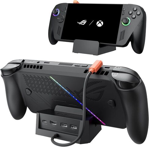 قاعدة JSAUX 4 في 1 USB C للألعاب المحمولة، مخرج HDMI 2.0 4K@60 هرتز، توصيل طاقة 100 وات، 2 USB 2.0، متوافق مع ROG Xbox Ally/Xbox Ally X/Steam Deck LCD وOLED/ROG Ally X/Legion Go 2/S-HB0503 in Saudi Arabia