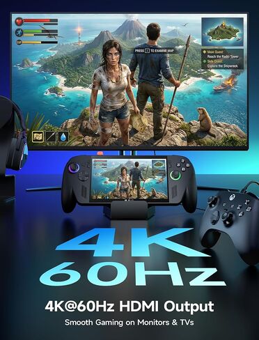 قاعدة JSAUX 4 في 1 USB C للألعاب المحمولة، مخرج HDMI 2.0 4K@60 هرتز، توصيل طاقة 100 وات، 2 USB 2.0، متوافق مع ROG Xbox Ally/Xbox Ally X/Steam Deck LCD وOLED/ROG Ally X/Legion Go 2/S-HB0503 in Saudi Arabia