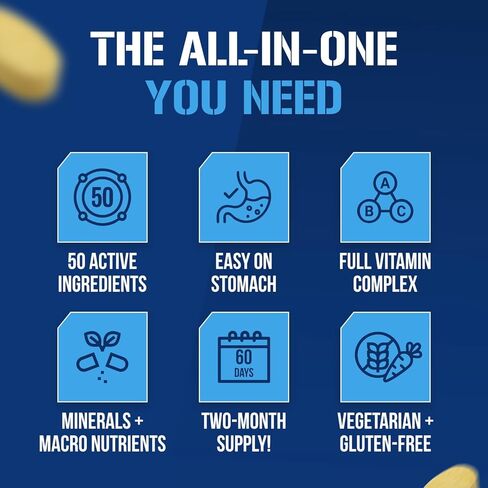 EVL Advanced Daily Multivitamin for Men - Men's Multivitamin with Essential Minerals Phytonutrient Complex and VitaMode Active Mens Vitamins for Energy with Lycopene for Muscle Bone and Immune Support in Saudi Arabia