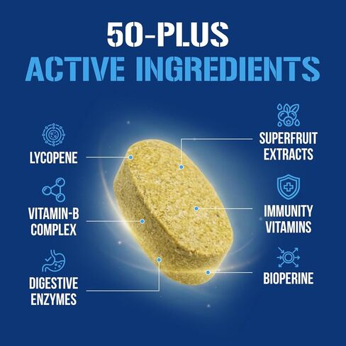 EVL Advanced Daily Multivitamin for Men - Men's Multivitamin with Essential Minerals Phytonutrient Complex and VitaMode Active Mens Vitamins for Energy with Lycopene for Muscle Bone and Immune Support in Saudi Arabia