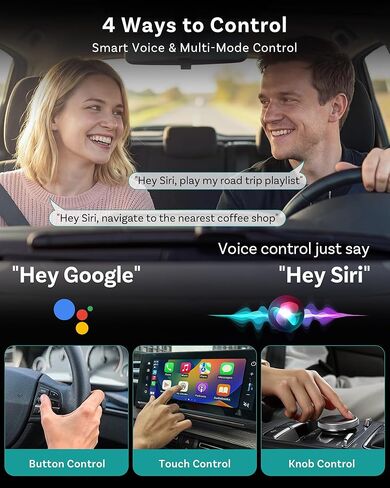 OTTOCAST Mini Nova 2 in1 Wireless CarPlay Android Auto Adapter 2026, Plug & Play USB Dongle, Fast Auto Connect, 5GHz Stable Connection, for OEM Wired CarPlay/Android Auto Cars in Saudi Arabia