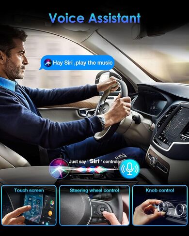 محول Apple CarPlay اللاسلكي، تحويل CarPlay السلكي OEM إلى دونجل لاسلكي، محول سيارة واي فاي وبلوتوث 5.8 جيجا هرتز، التوصيل والتشغيل التلقائي، متوافق مع السيارات (2016+) وiPhone iOS 10+، رمادي داكن in Saudi Arabia