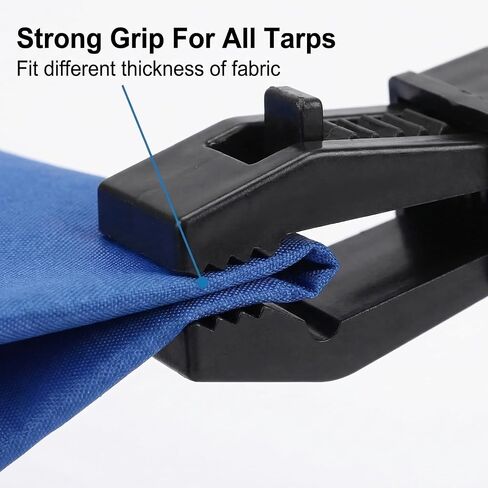 20 Pcs Tarp Clip Heavy Duty Lock Grip Tarp Clamps Tent Fasteners Clip Holder Camping Clamp Clip Tighten Lock Tent Snap Grip for Outdoor Camping Canopy in Saudi Arabia