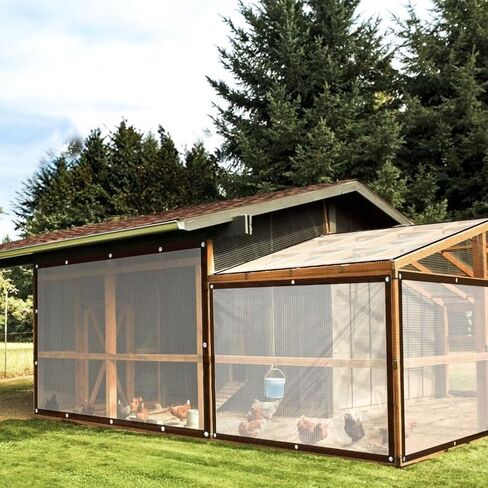 Clear-Waterproof-Tarps-Outdoor-78.74x78.74in, Poly Tarpaulin Tarps Transparent Anti-Tear Thin Cover with Rustproof Grommets for Patio Enclosure Gardening Chicken Coop Canvas Painters Drop Cloth(1pc) in Saudi Arabia