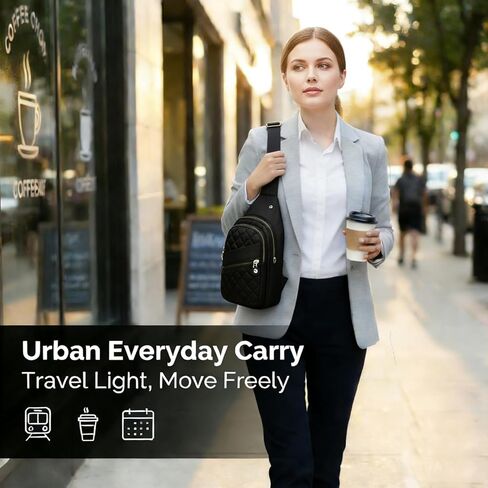 Small Sling Bag for Women Multi-Pockets Crossbody Bags Daypack Sling Backpack for Travel Daily Outdoor in Saudi Arabia