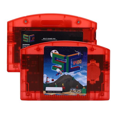 عربة فلاش N64 مفتوحة المصدر، بطاقة قراءة سريعة مع 64DD، خرطوشة ألعاب عالية الدقة مع حفظ احتياطي تلقائي لوحدة تحكم الألعاب N64 (أزرق شفاف) in Kuwait