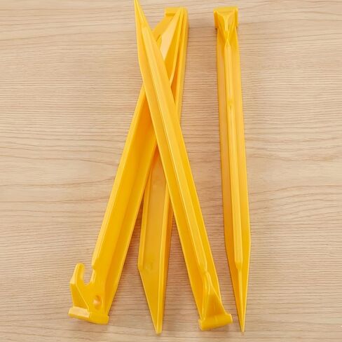 8.9" Heavy Duty Plastic Tent Stakes, Sturdy Tent Pegs for Camping Outdoor Sand Beach, Durable Canopy Stakes, Lightweight Rust-Free Anchors for Yard Inflatable, 20 PCS in Saudi Arabia