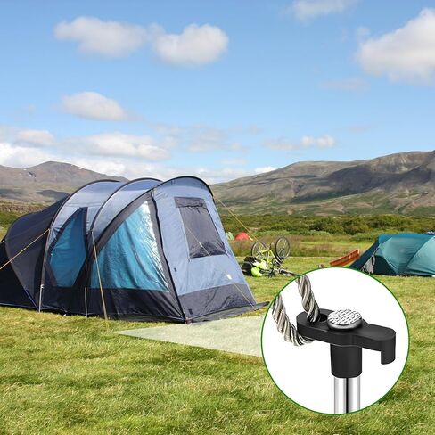 50 Pack Tent Stakes Heavy Duty Camping Stake 10 Inch Yard Stakes Metal Tent Pegs Ground Stakes Tent Spikes for Garden Canopy Outdoor, Black in Saudi Arabia