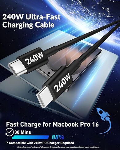 شاحن سيارة 130 وات USB C فائق السرعة (مع عرض الجهد الكهربي) لهاتف Samsung Galaxy S26/S25/ S24/S23/S22 Ultra/Z Fold/Flip، هاتف Android، ملحقات محول شاحن سيارة من النوع C + كابل USB C 240 وات 3FT in Kuwait