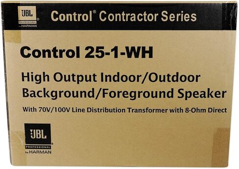 JBL Control 25-1 Indoor Outdoor Speakers - White, Pair in Saudi Arabia