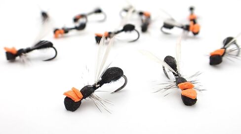 Hi-Vis Foam Assassin Ant (12 Flies) - Size 14 Dry Flies in Saudi Arabia