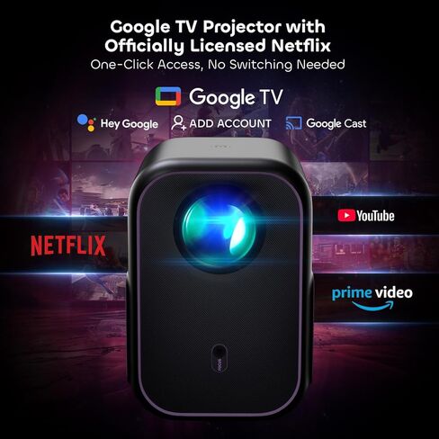 [الحزمة] شاشة ALR مرتفعة من NothingProjector مقاس 120 بوصة + جهاز عرض Google TV محمول مزود بتقنية WiFi وبلوتوث 1080P ودعم 4K in Saudi Arabia