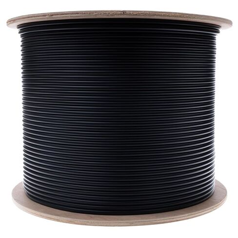 CableWholesale 1000ft Black 6-Strand Fiber Optic Cable Multimode 50/125 OM3، تصنيف كامل، داخلي / خارجي، حجب المياه، سترة PVC - شبكات عالية السرعة in Saudi Arabia