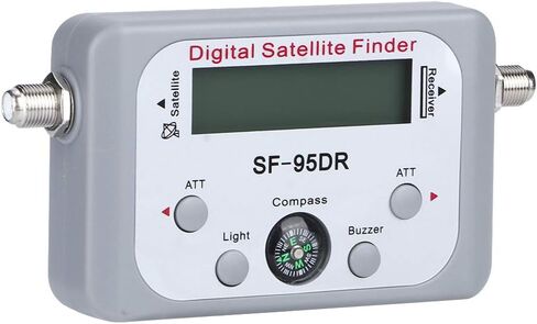 Satellite Signal Meter Finder, Digital Portable Compact 5.1x2.6 Inch - Highly Sensitive Analog Display, Illuminated Night Use, Easy Dish Alignment in Saudi Arabia