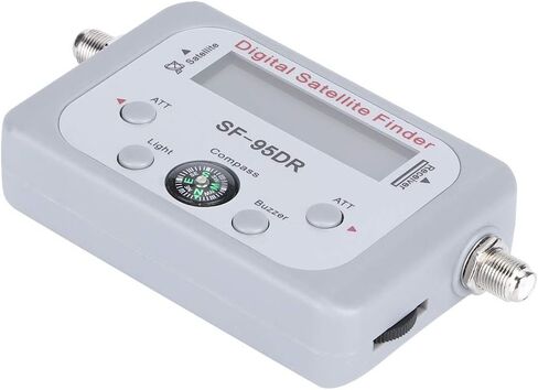 Satellite Signal Meter Finder, Digital Portable Compact 5.1x2.6 Inch - Highly Sensitive Analog Display, Illuminated Night Use, Easy Dish Alignment in Saudi Arabia