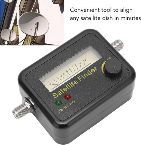 Cosiki Digital Satellite Finder, Professional Satellite Signal Detector Portable Dish Alignment Tool with LCD Display, for TV Antenna Signal Strength Meter in Saudi Arabia